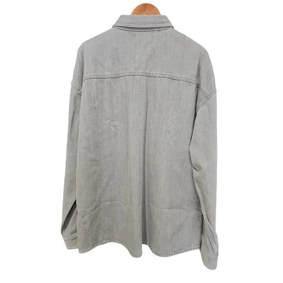 Mavi Men's Stefan Denim Jacket Shirt Stone Natural Dye Size XXL NWT - Picture 11 of 16